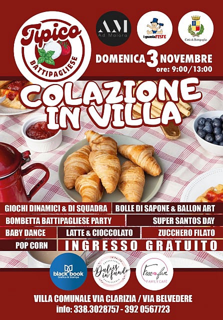 Locandina Colazione in Villa 2024