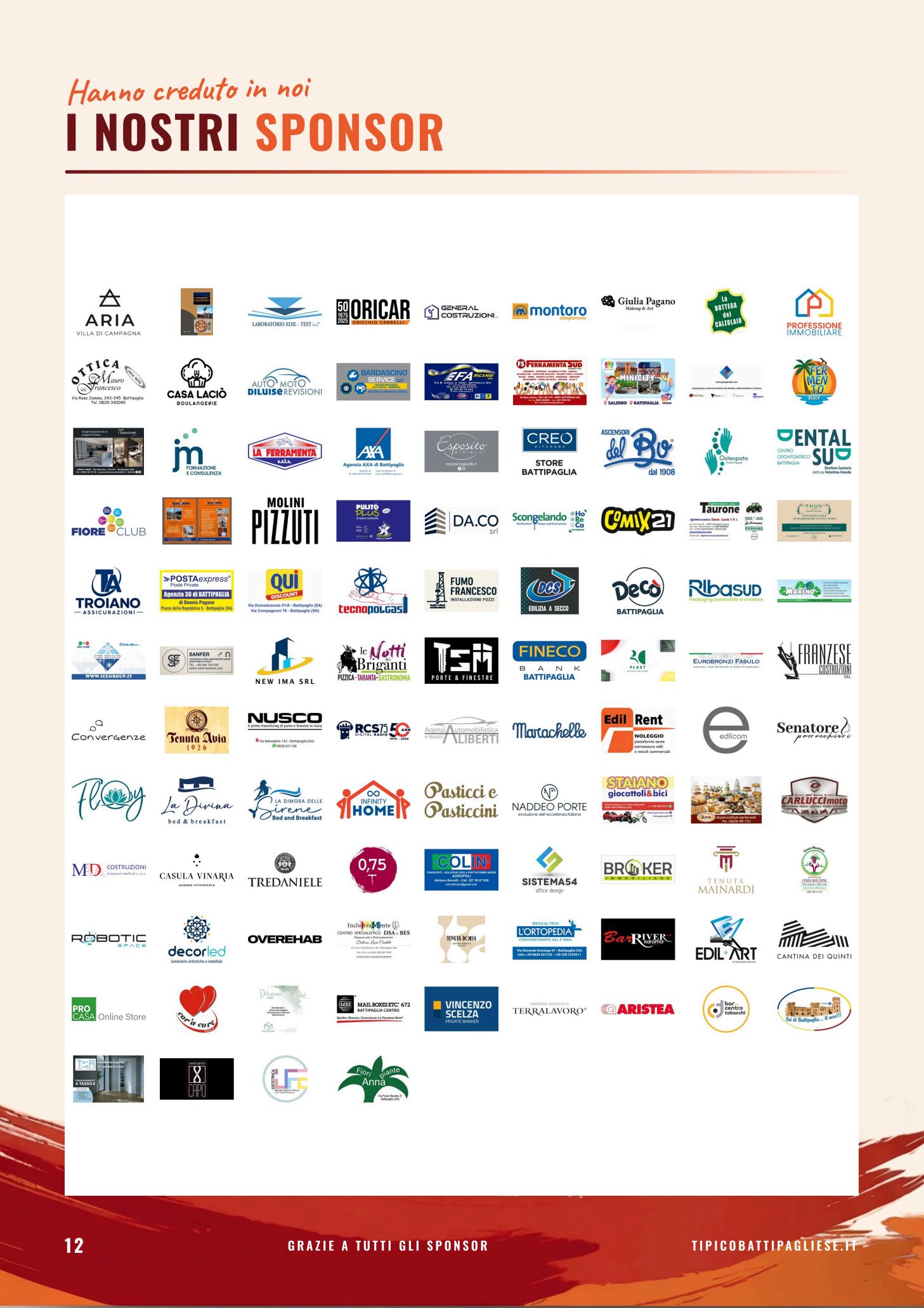 Pagina 12 — I nostri sponsor