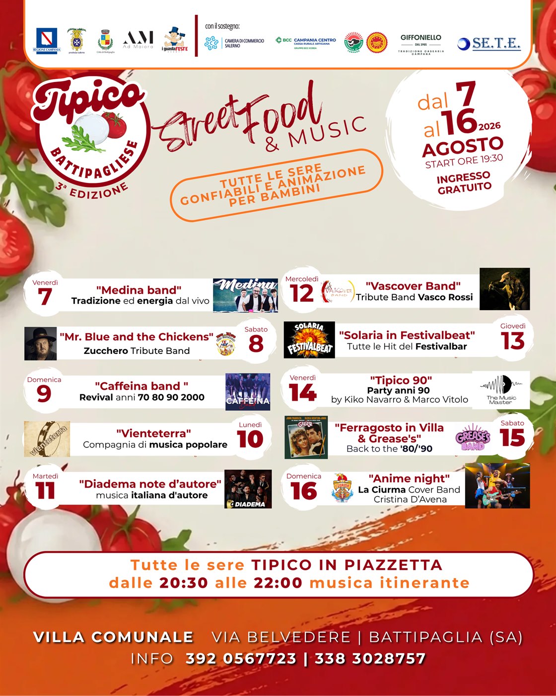 Locandina programma 3ª Edizione Tipico Battipagliese 2026