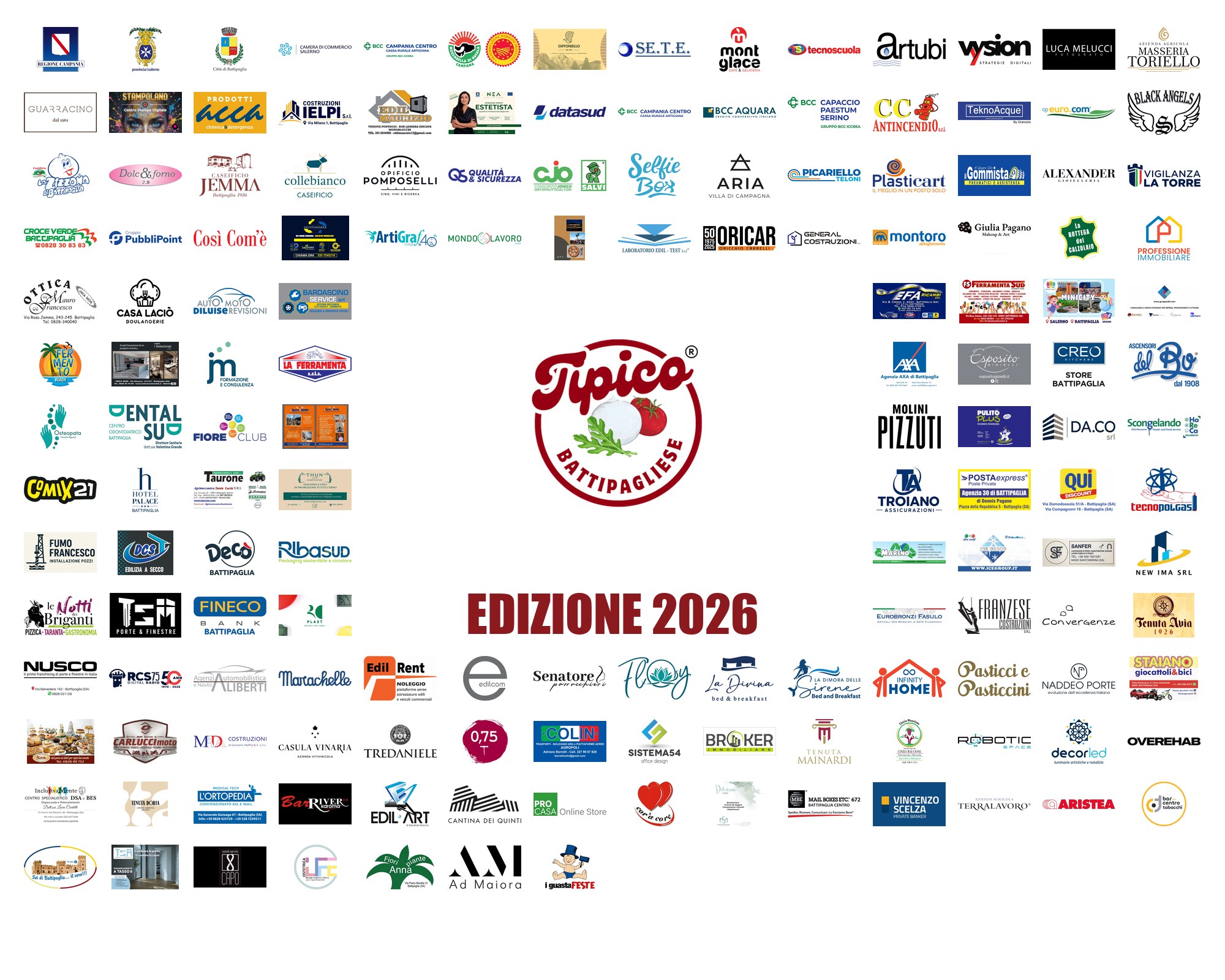 Sponsor 3ª Edizione 2026 — Tutte le realtà al fianco di Tipico Battipagliese